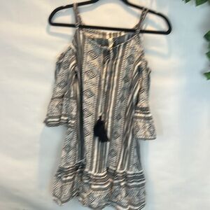 Elan Aztec Printed Sleeveless Dress